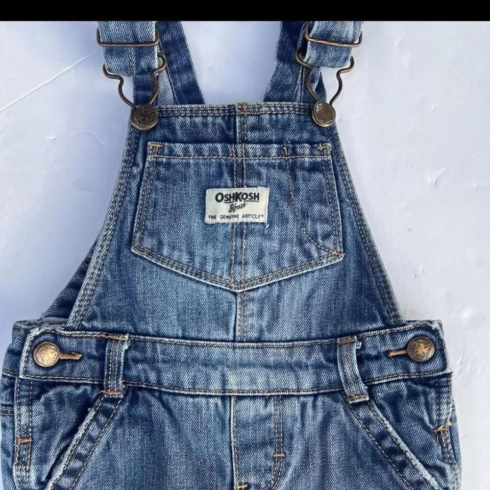 Oshkosh-b-gosh Blue and Navy Dungarees-overalls